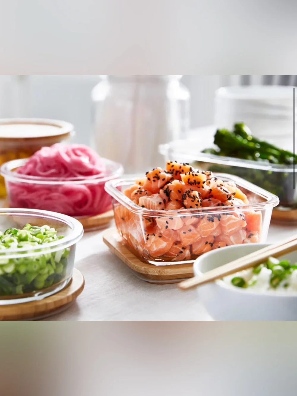 IKEA 365+ Food container, square/glass, 20 oz with Lid
